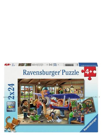 Airplane & Train ?Repairs 2X24P Patterned Ravensburger