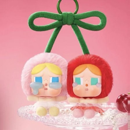 Lisas Crybaby i samme stil Gråtende Baby Cupid Tears-serie vinyl plysj hengende kort, søte sammen