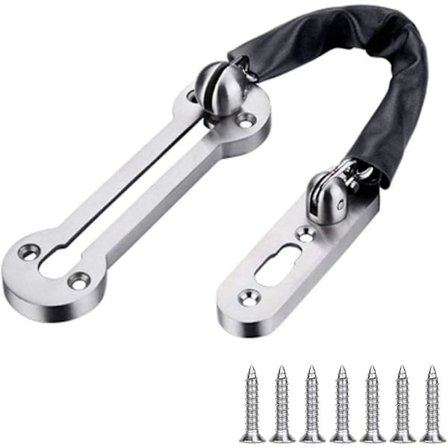 Dörrkedja i rostfritt stål, säkerhetskedja för ytterdörr, hög per