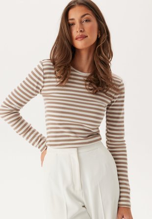 Pieces-Pcruka Ls Top Noos-M