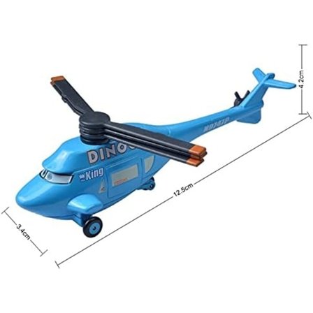 Chick Hicks Politi McQueen Mater Fabulous Hudson Støbt Metal Legering Model Bil Legetøj til Drenge (Farve: Chick Hicks) PL Dinoco Helikopter
