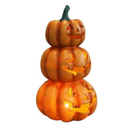 Halloween Light Up staplade pumpor Halloween Party Decor Indoor Outdoor Decorations
