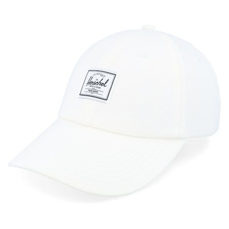 Herschel - Wit unconstructed Cap - Sylas Classic Cap Blanc De Blanc Dad Cap @ Hatstore