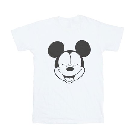 Disney Girls Mickey Mouse Closed Eyes Bomull T-shirt 3-4 år