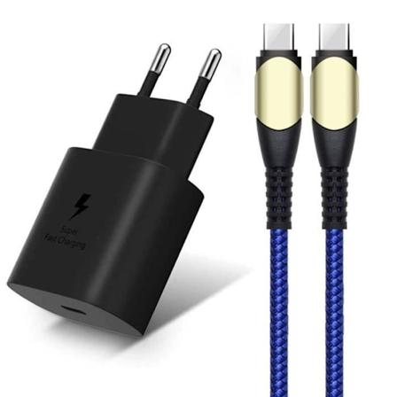 25W hurtig PD-oplader + 60W 1M USB-C til USB-C-kabel til Xiaomi 12-12T Pro 13 Ultra 11i 11T Pro Mi 11 Lite