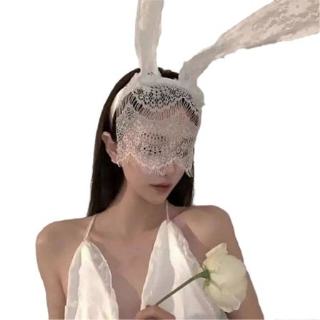 Halloween-juhlien päähine Huomiota herättävät söpöt kissa-kanin korvat hiuspanta Pehmeäpintainen päähine Meikkijuhlatarvikkeet Qinghai