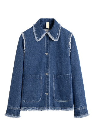 Brixtol Textiles Sissel Distressed Jackor Dam Blå S