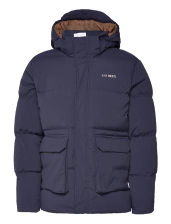 Maddox Down Jacket Vuorillinen Takki Topattu Takki Sininen Les Deux