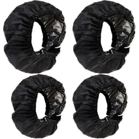 Barnevogn Hjuldeksler, 4 stk. Oxford Stoff Babyvogn Støvtett Fotdeksel Hjulbeskytter Deksel Vogntilbehør, Svart