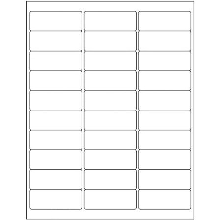 30-up tarrat 3000 tarraa 100 arkkia 2,625 X 1 Fba-osoitetarrat valkoiset postitustarrat Fo