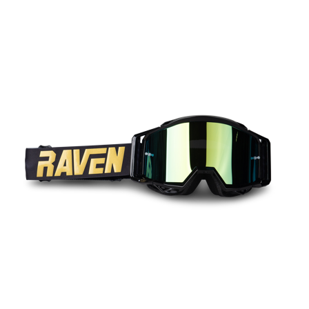 Ochelari Motocross Raven Sniper negru/auriu