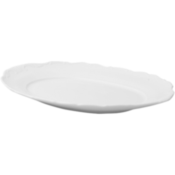Oval Tallrik G.Benedikt Verona Vit
