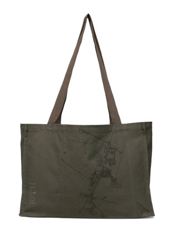 BECH Bech City Map Tote Bag - Khaki green - ONE SIZE