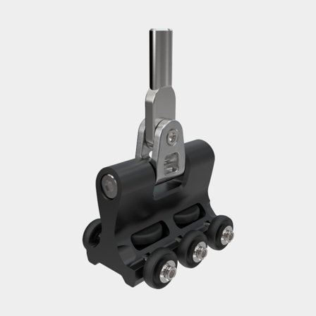 Seldén MDS 80 - Heavy Duty Full-batten car in aluminium with M10 stud - for Seldén mast sections C321 and C365 (511-731-03)