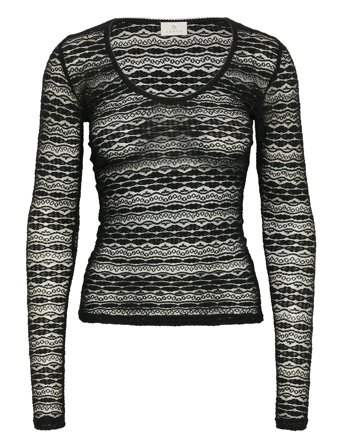 Kaffe | Kalorinda Ls Lace T-Shirt | XS