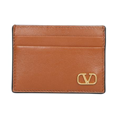 Valentino Garavani Vlogo cardholder , Bruin , unisex , Maat: ONE Size Portefeuilles