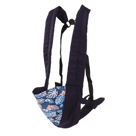 Baby Carrier med tegneserietrykk, myk, pustende, justerbar, nyfødt, spedbarnssele, marineblå