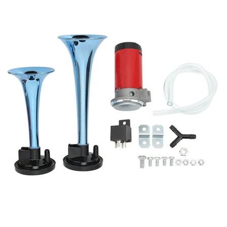 Dubbel Trumpet Lufttuta Kit med Kompressor 130dB 530/680Hz 12V Universal för Lastbil Bil SUV Yacht