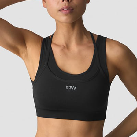 ICANIWILL Mirage Sport-bh Svart