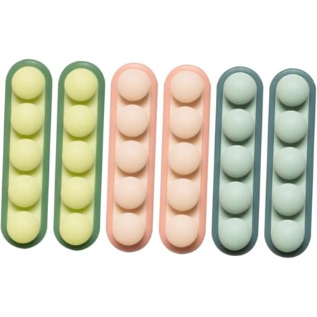 Silikone Ledningsorganisatorer 6 stk. Kabelstyringsholder Sporløs Klæbemiddel til Skrivebord