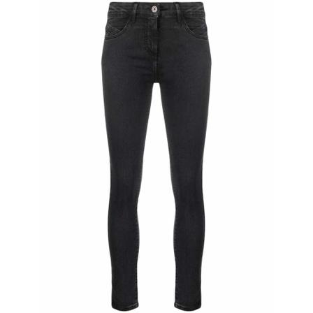 Patrizia Pepe, Cropped Pants Zwart, Dames, Maat:W27