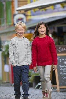 Barntröja med flätor Svea - Svarta Fåret