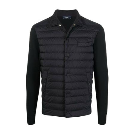 Herno Padded Button-Up Jacket , Zwart , Heren , Maat: 3XL