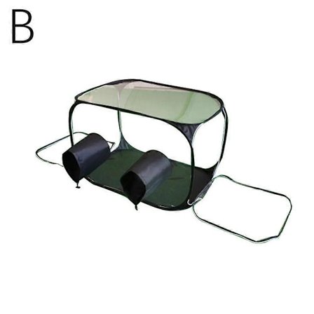 Sienikasvatus teltta Still Air Box kannettava kokoontaitettava PVC 2 käsivarsiaukkoa sieni LGL