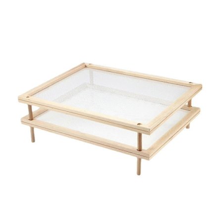 Puinen pastan ja yrttien kuivausteline monikäyttöinen 2-tasoinen ruoankuivainpidike käytännöllinen