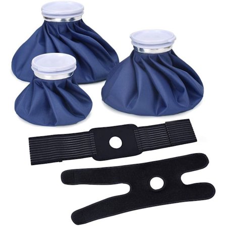 Is pose med anti-skade gjenbrukbar, kald pose vannpose varm pose for smertelindring, lekkasjesikker elastisk ispose