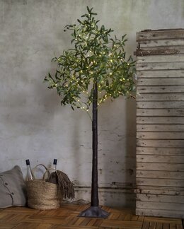 Deko-træ Oliv LED Grøn