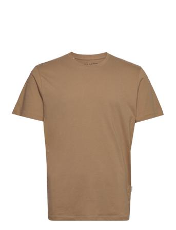 Slhaspen Ss O-Neck Tee W T-shirts Short-sleeved Brun Selected Homme