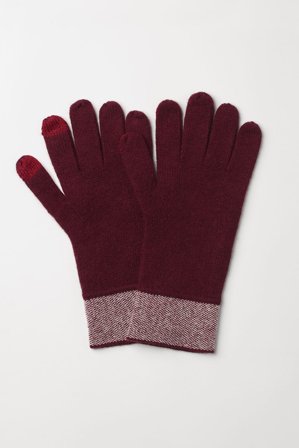 Soft Goat - Ski Gloves - Cashmere gloves - One Size - Dark Red