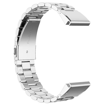 For Garmin Fenix 7S / 7S Pro / 6S / 6S Pro Watch Band 20mm Stainless Steel 3-Row Bracelet - Multi Multicolor