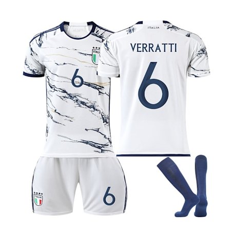 23 Europacupen Italiensk bortafotbollströja NR. 6 Verratti jersey set
