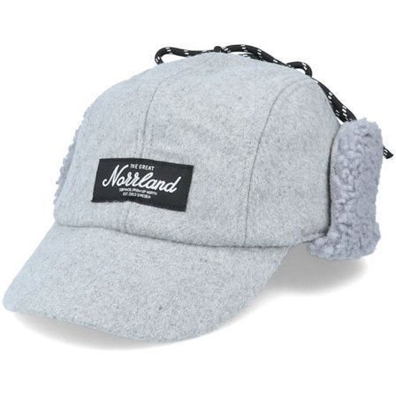 SQRTN - Grå earflap Keps - Luleå Heather Grey Ear Flap @ Hatstore