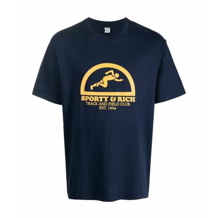 Sporty & Rich, T-Shirts Niebieski, unisex, Rozmiar: M
