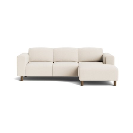 Toledo chaiselong sofa, højrevendt - Loop Creme - 238x152x78 - Sofa, chaiselong