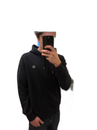 Mörkblå Morris Hoodie