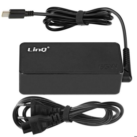 USB C Strömförsörjningsladdare för Laptop Power Delivery 65W LinQ