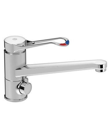 Gustavsberg Nautic GB41206095064L Köksblandare låg pip, lång spak Med maskinavstängning, Badrum