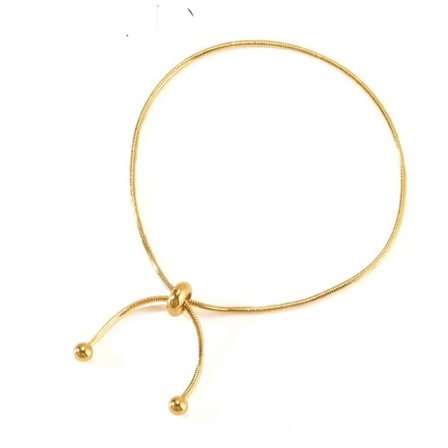 Hjärtformat armband Snake Chain Bangle 8 8