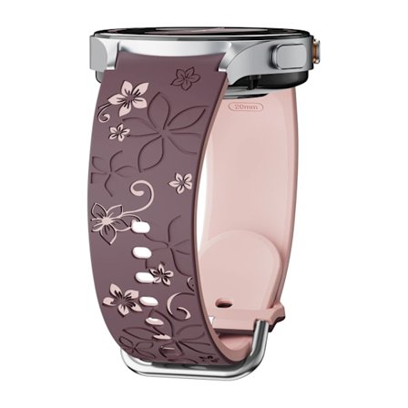 Graverat silikonarmband för Samsung Galaxy Watch 7 FE/6 4 Classic/5 Pro 45 Utan Glipor Sportarmband Galaxy Watch 7 Armband 44mm 40mm