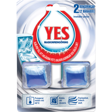 MASKINOPPVASK YES 2-PACK
