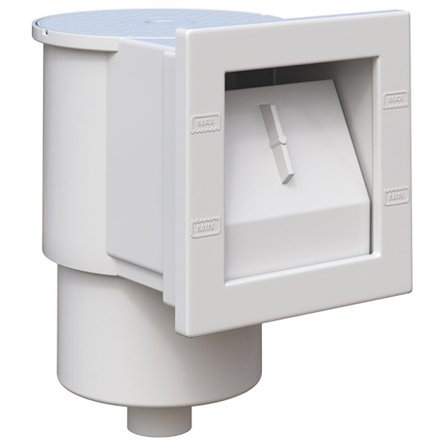 Skimmersæt, Hvid, EPool skimmer til opsamling af flydende blade, vægfilter, pool spildevandsudløb