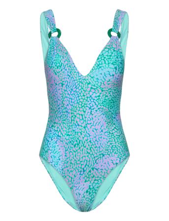 Seaskin V Neck Piece Seafolly Blue
