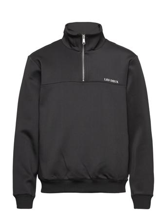 Ballier Track Half-Zip Sweatshirt Sweatshirt Trøje Sort Les Deux