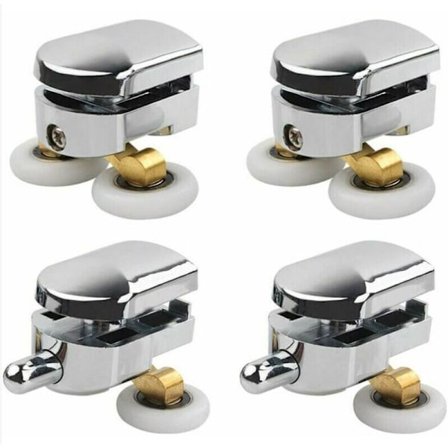 Suihkun ovi, 4 kaksoisrullaa suihkuoven liukupyörille, oven vaihtopyörät suihkukoppiin