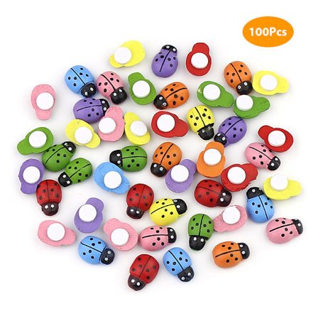 100 kpl minipuinen kovakuoriainen tee-se-itse käsintehty jääkaapin seinätikku