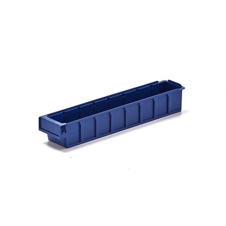Stores box DETAIL, fits 7 dividers, 500x94x80 mm, blue
